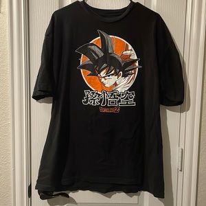 XXL Dragon Ball Z Toei Animation Black Graphic T-Shirt (Small Hole)
